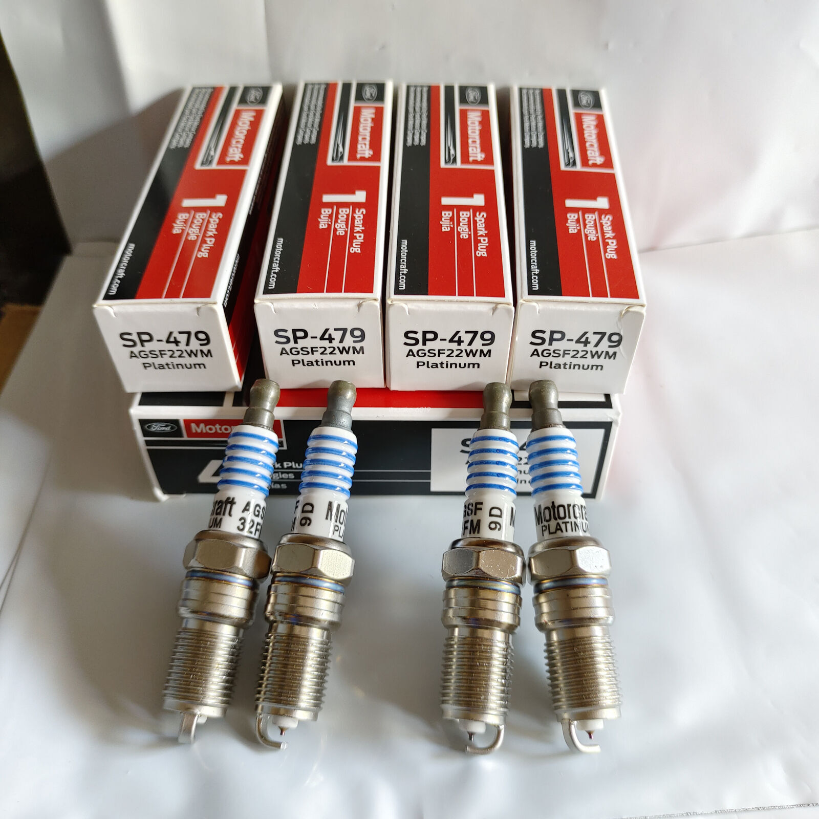 8PCS Motorcraft Platinum Spark Plugs For 97-03 FORD F-150 V8 4.6L / 5.4L