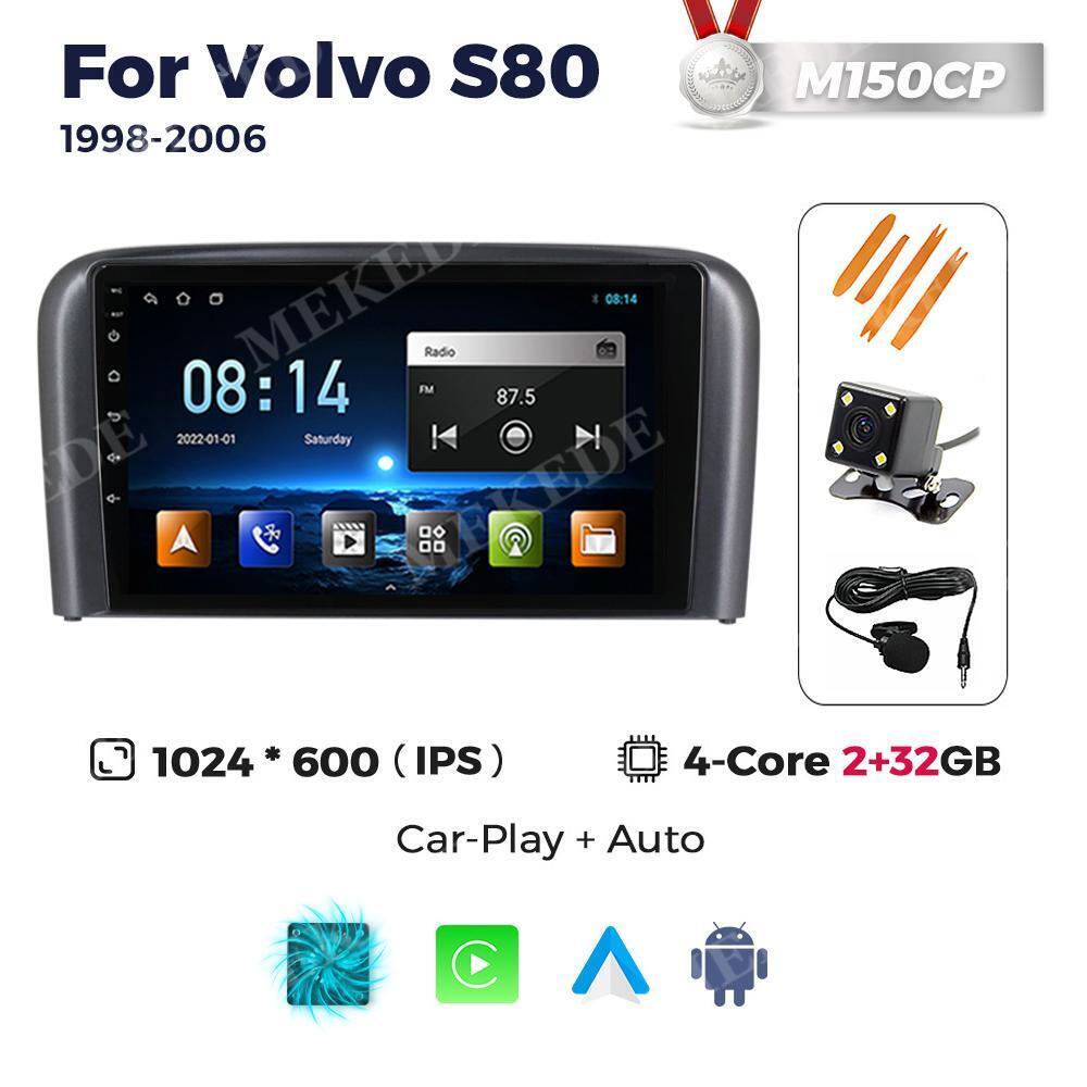 For Volvo S80 2004-2006 Android Auto Car Stereo Radio GPS Navi Carplay Head Unit