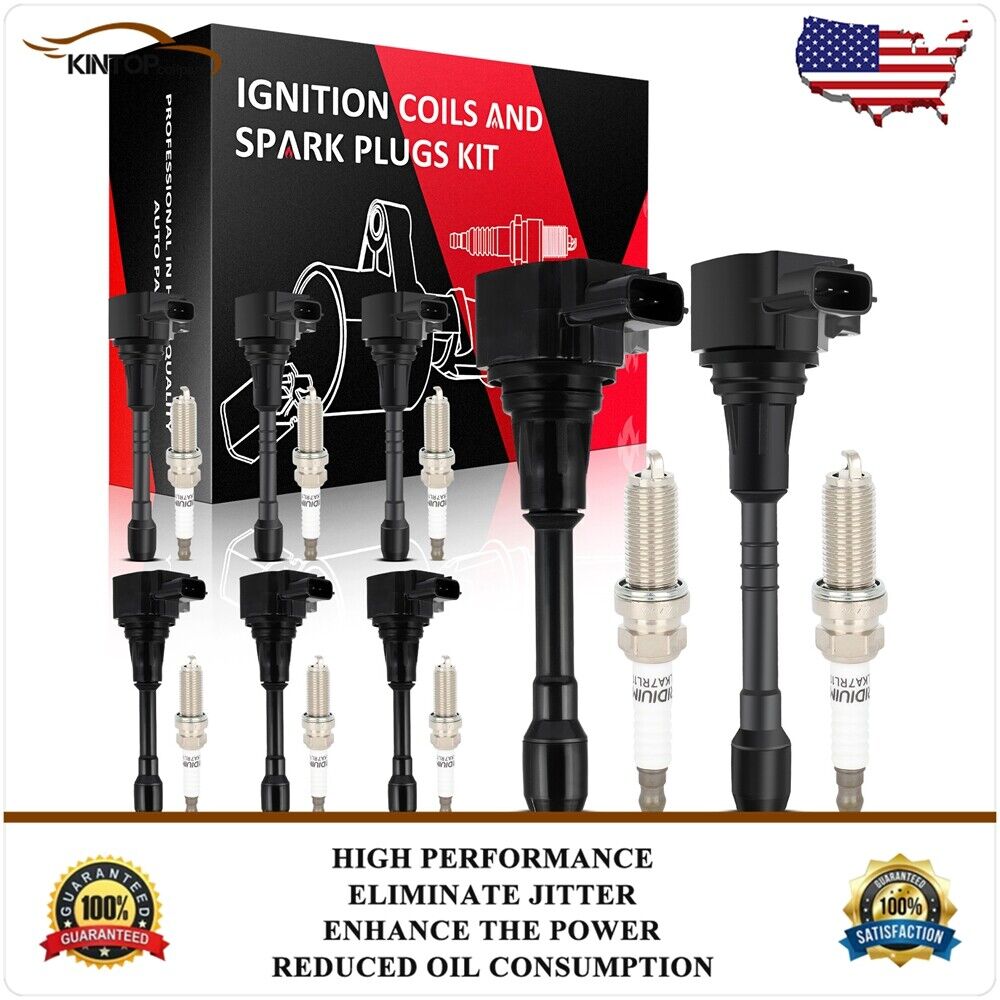 8 Ignition Coil & Spark Plug For Nissan Armada 5.6L Left & Right 2017 2018 2019