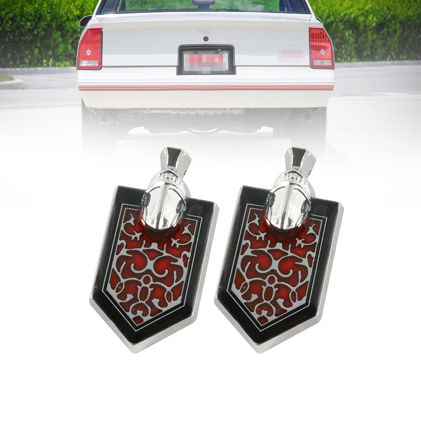 2 x New Taillight Tail Light or Nose Emblem For 1981-1988 Monte Carlo SS