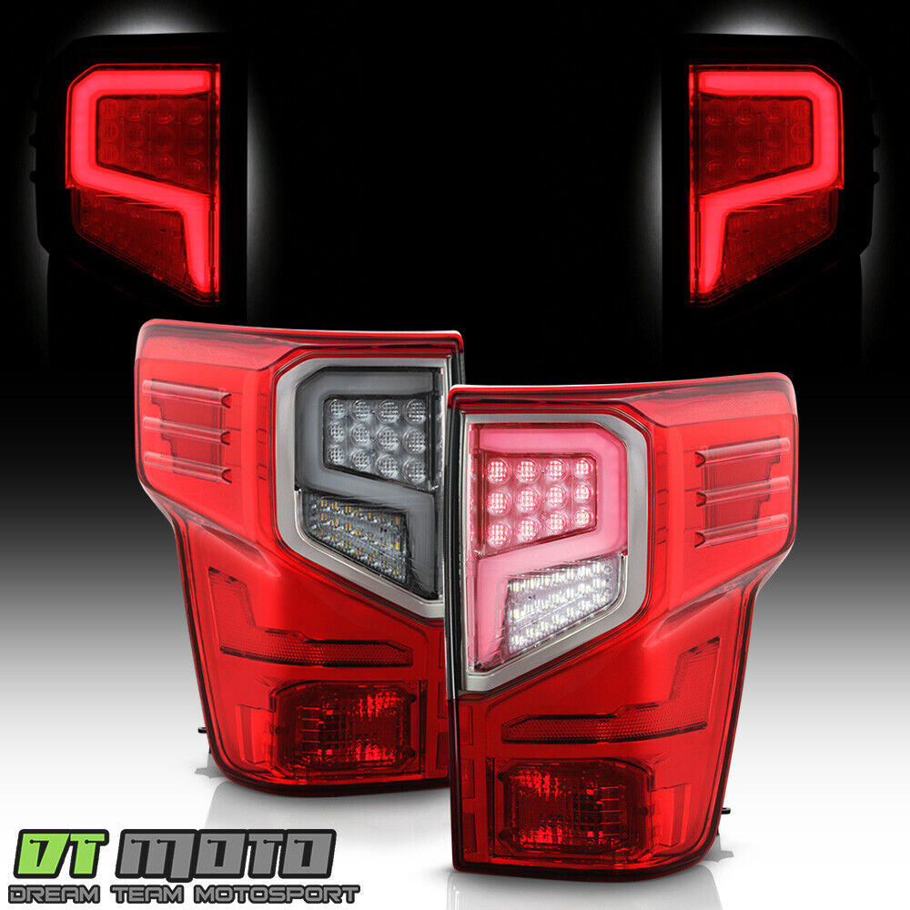 For 2016-2021 Titan XD Red LED Tube Tail Lights Brake Lamps Pair Set Left+Right