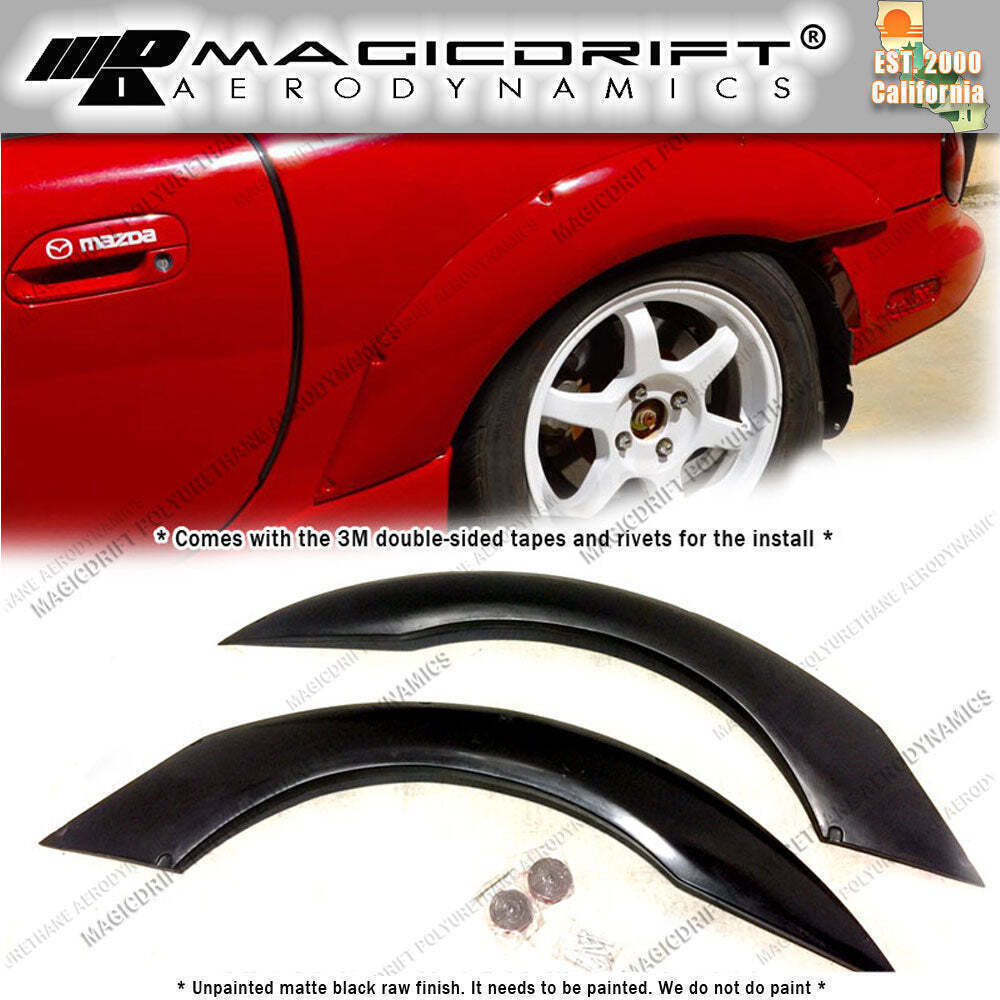 For 99-05 NB Mazda Miata MX5 MDP STYLE Rear Wide Fender Flares Body Kit 2-PCS