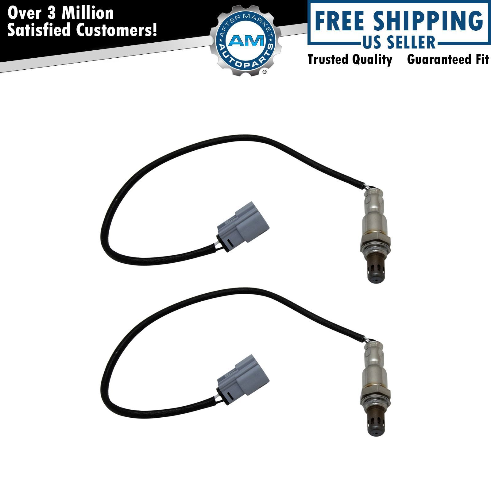 Engine Exhaust O2 02 Oxygen Sensor Direct Fit Downstream Pair for Ford Lincoln