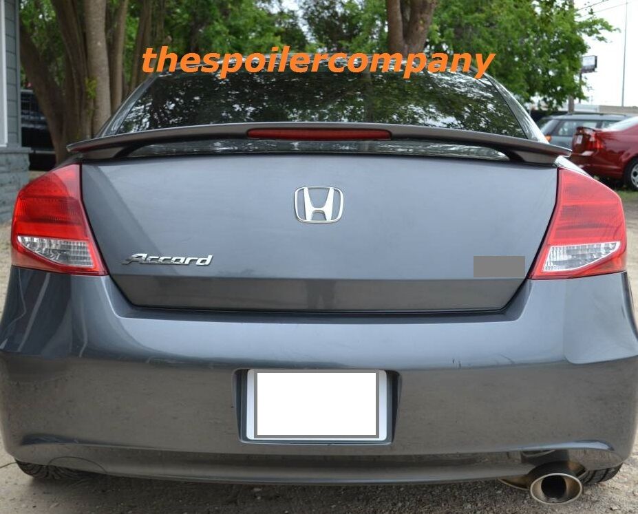 NEW UNPAINTED GREY PRIMER SPOILER W/ 3RD LIGHT Fits 2008-2012 HONDA ACCORD COUPE