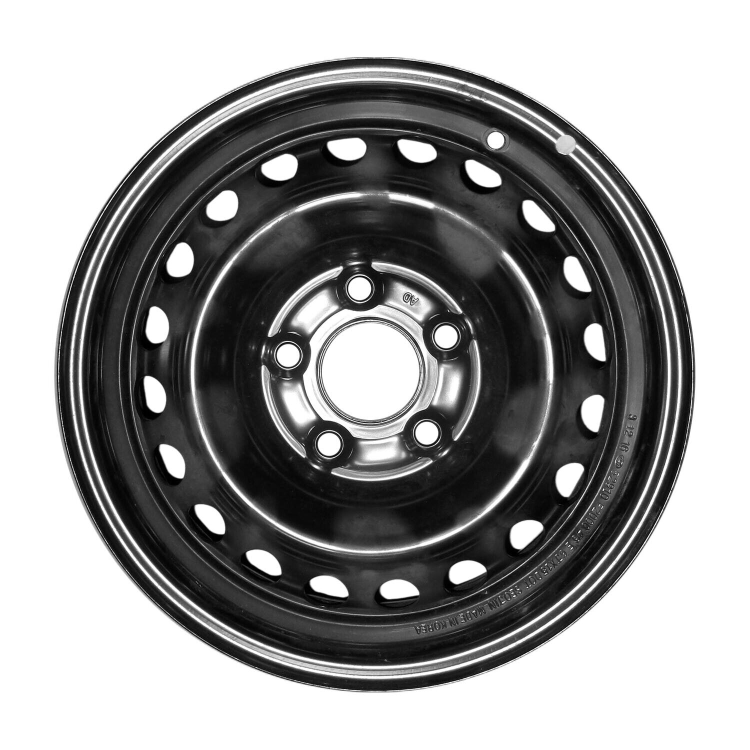 70905 Reconditioned OEM 15x6 Black Steel Wheel fits 2016-2020 Hyundai Elantra