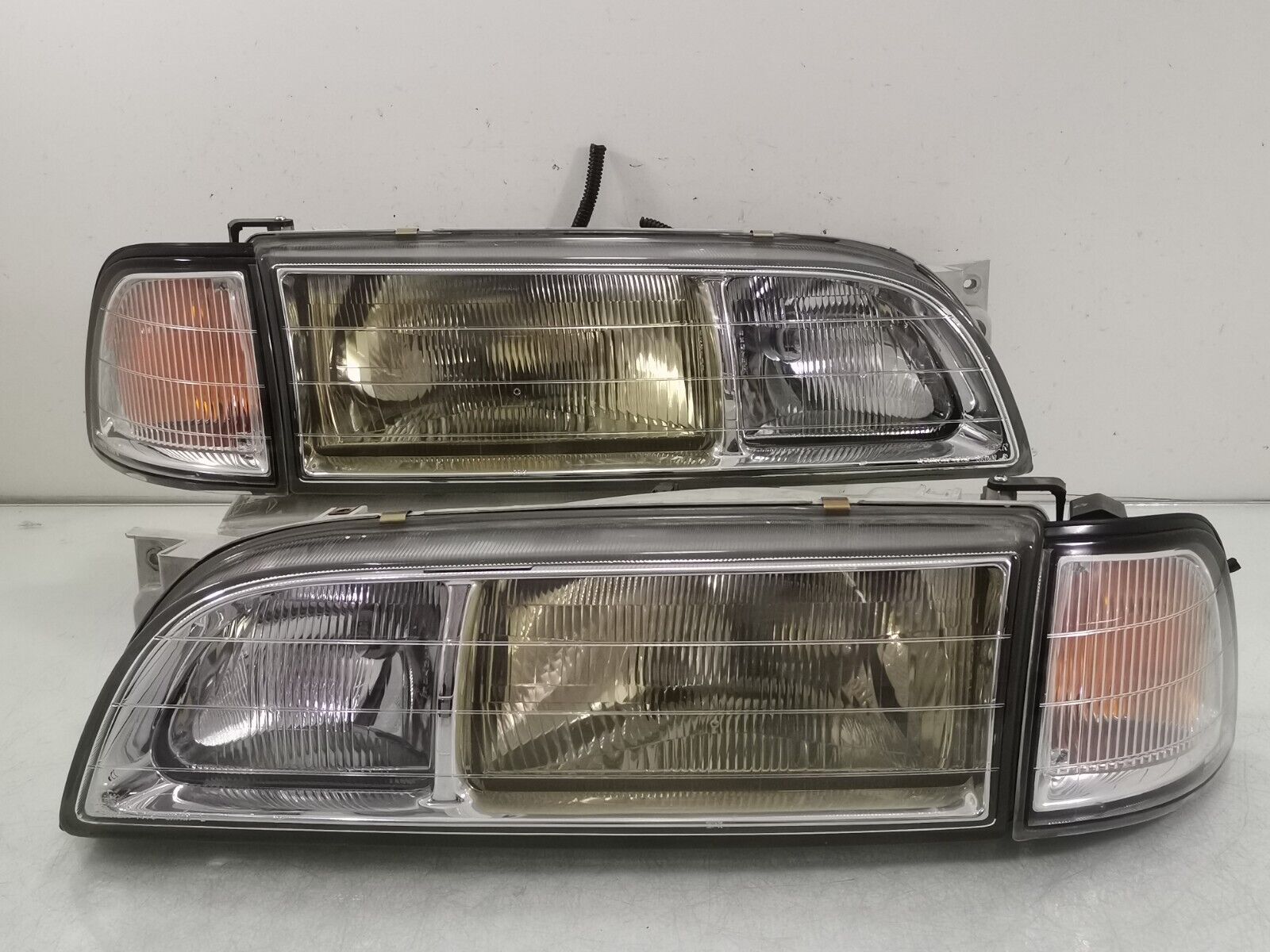 JDM Nissan INFINITI Q45 G50 Type V 1993 Facelift Front Headlight Lamps Light SET