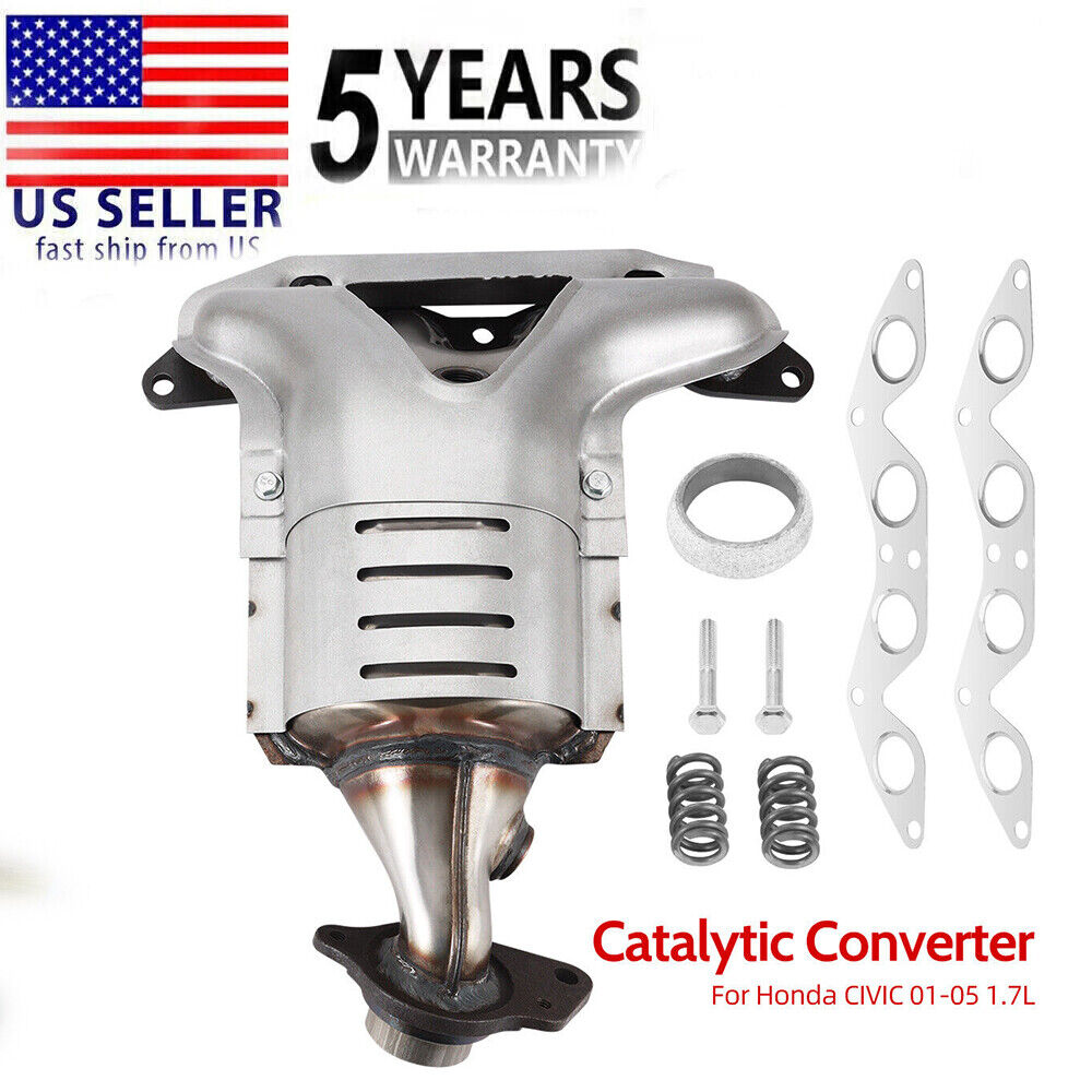 Exhaust Catalytic Converter For Honda Civic 1.7L DX LX CX HX EPA Approved 01-05