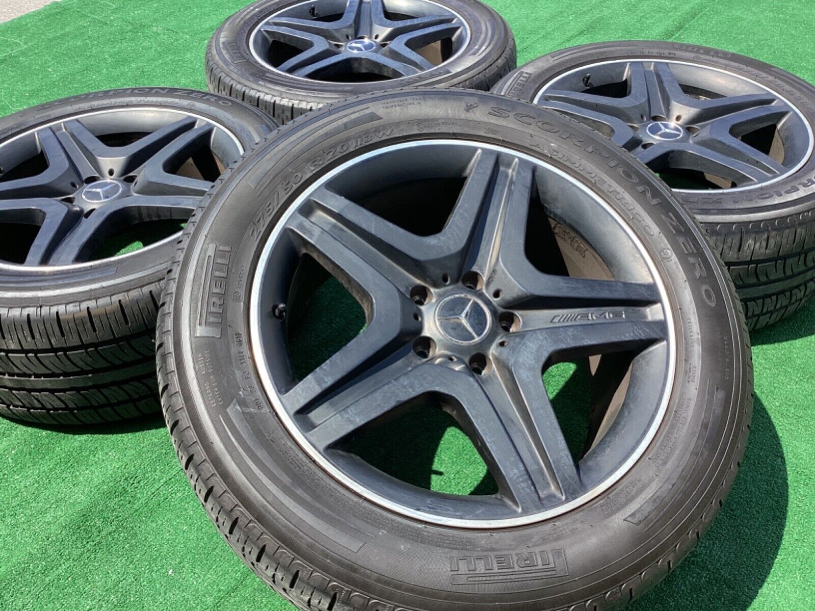 Factory Mercedes G63 G550 G500 Wheels Tires OEM Stocks Genuine Rims Pirelli
