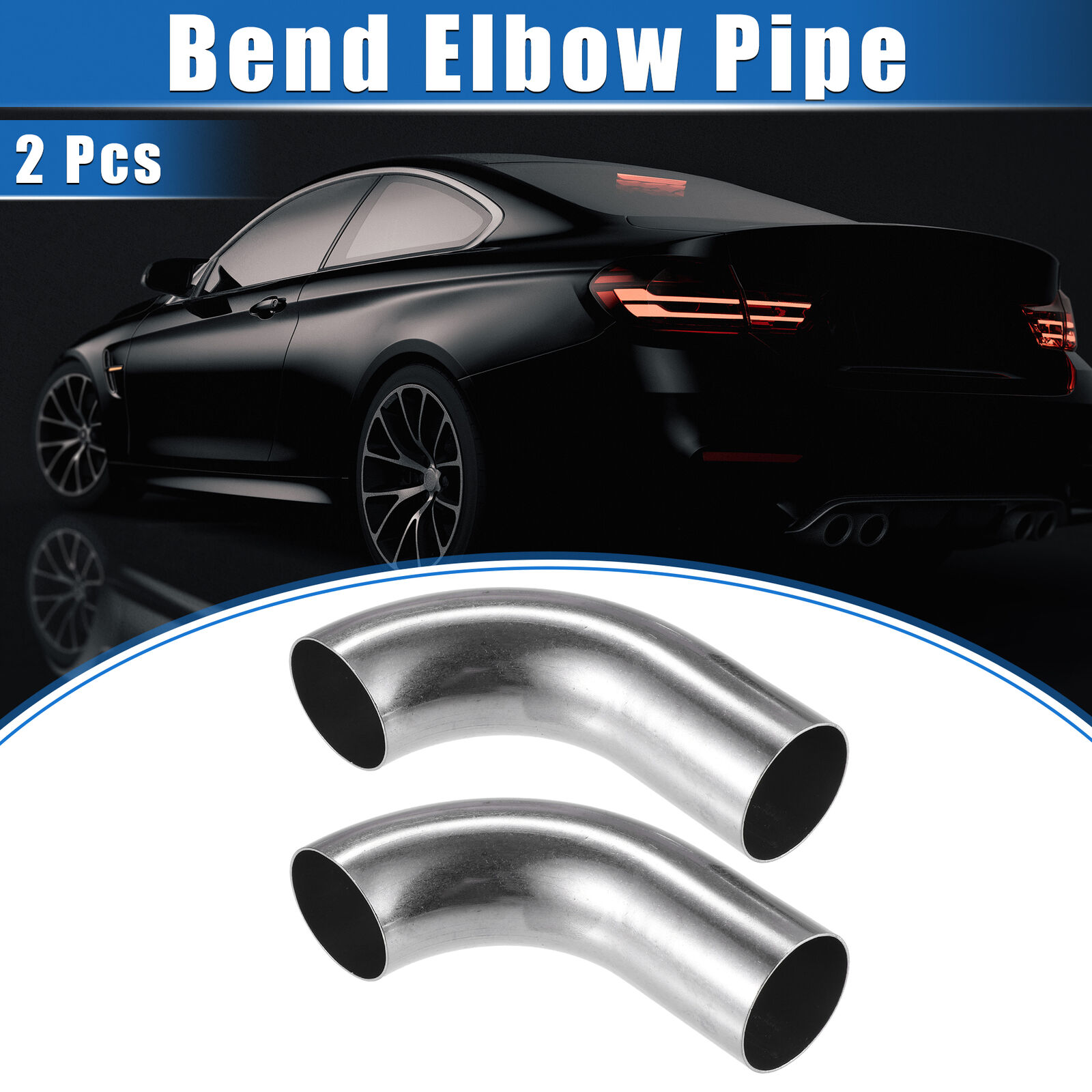 2 Pcs Car Bend Elbow Pipe Tube 1.50\