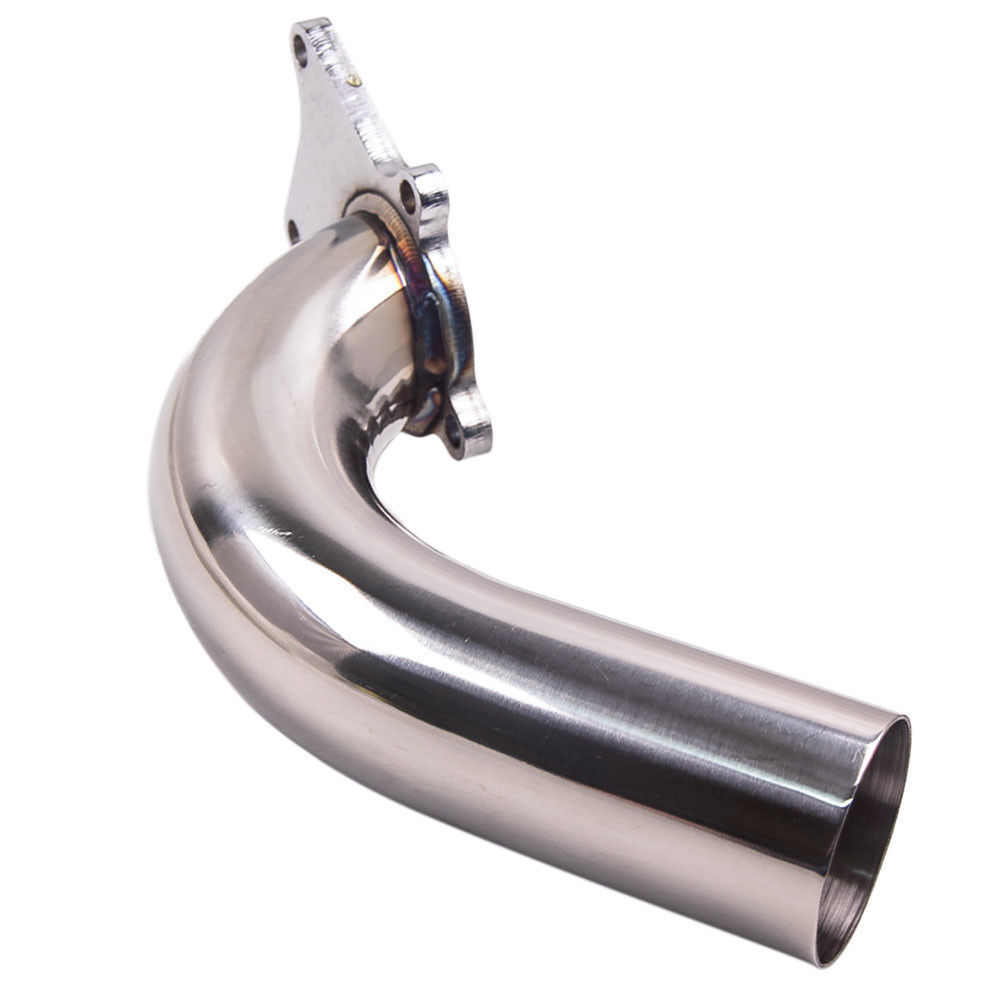 90 DEGREE 5 BOLT T3/T4 TURBO DOWNPIPE STAINLESS WITH 10
