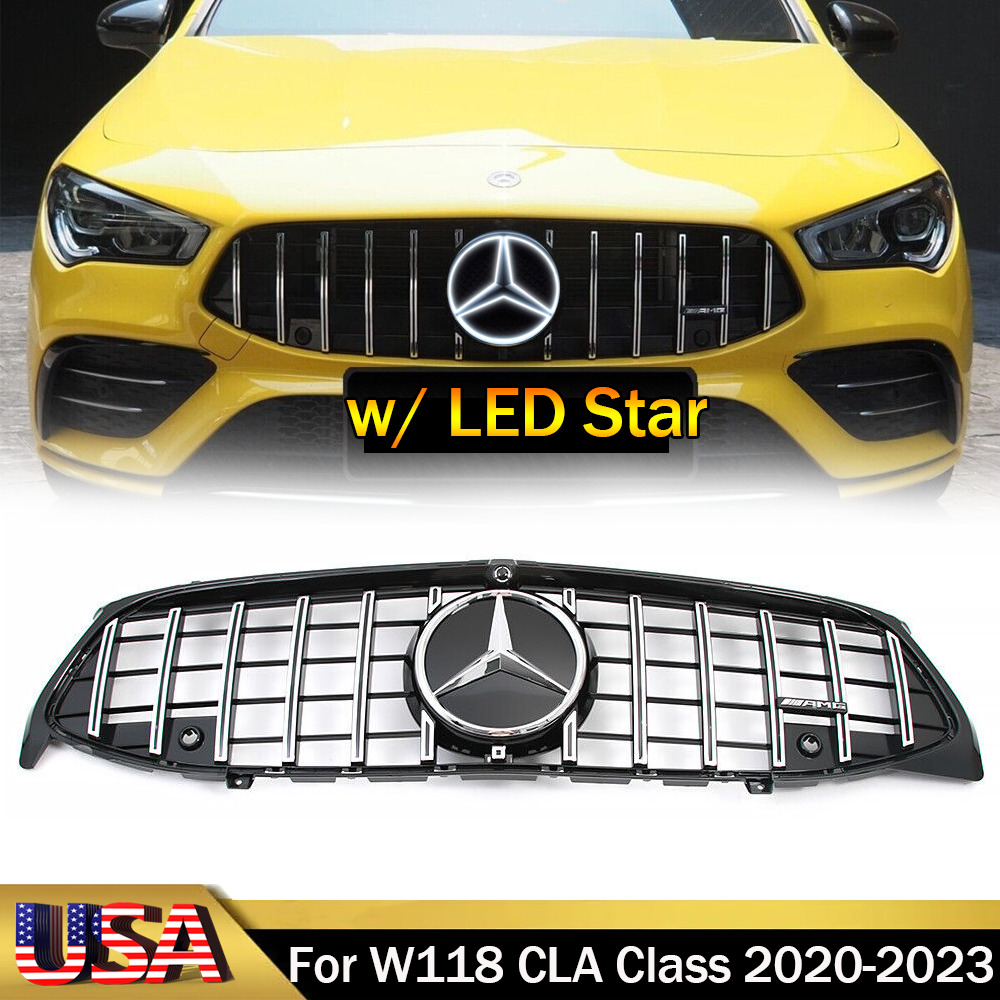 GT R Grille Front Bumper Grill For Mercedes Benz C118 CLA250 CLA200 2020-2024