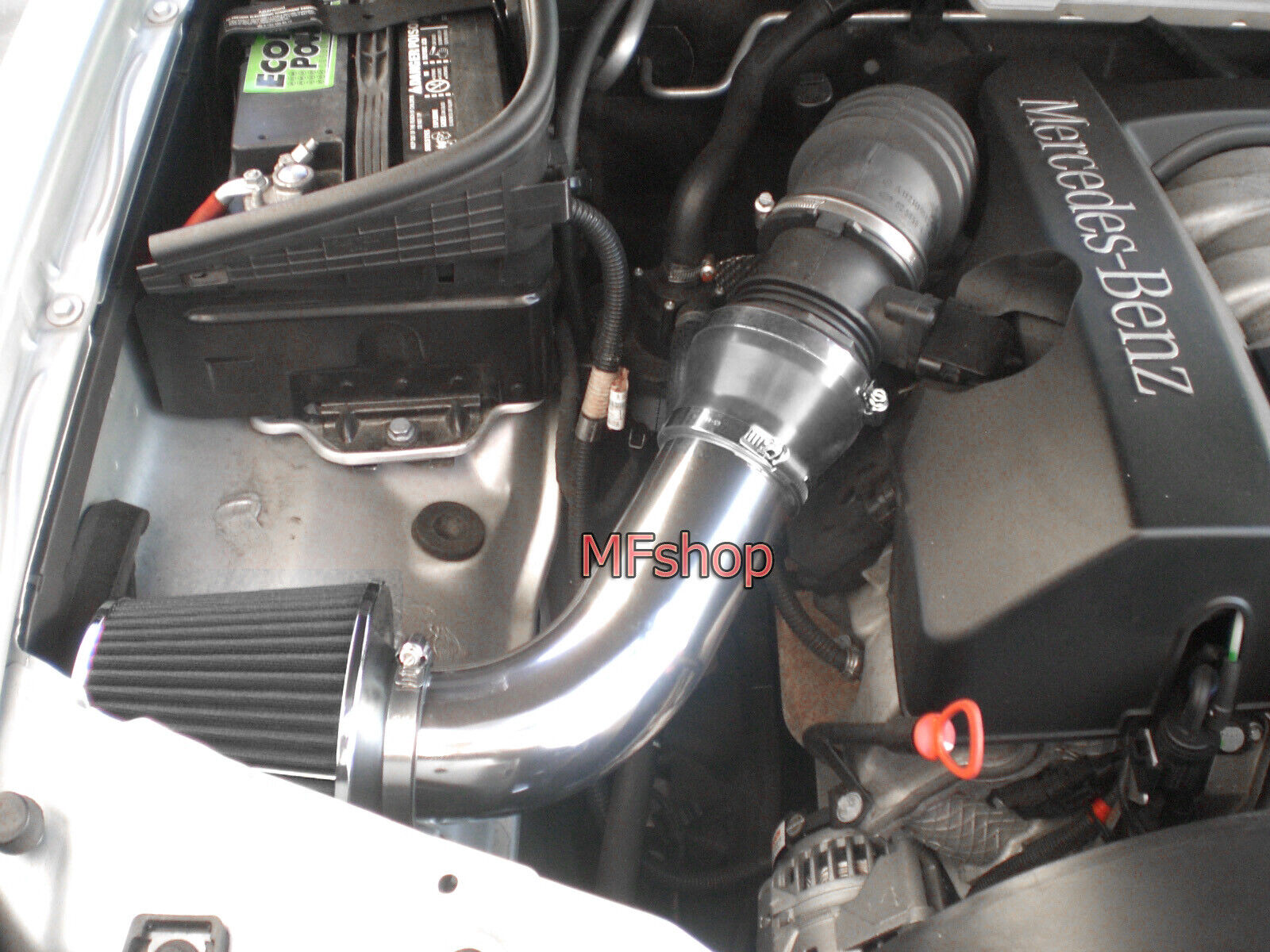 All Black For 1998-2002 Mercedes E320 E430 ML320 CLK320 Air Intake Kit + Filter