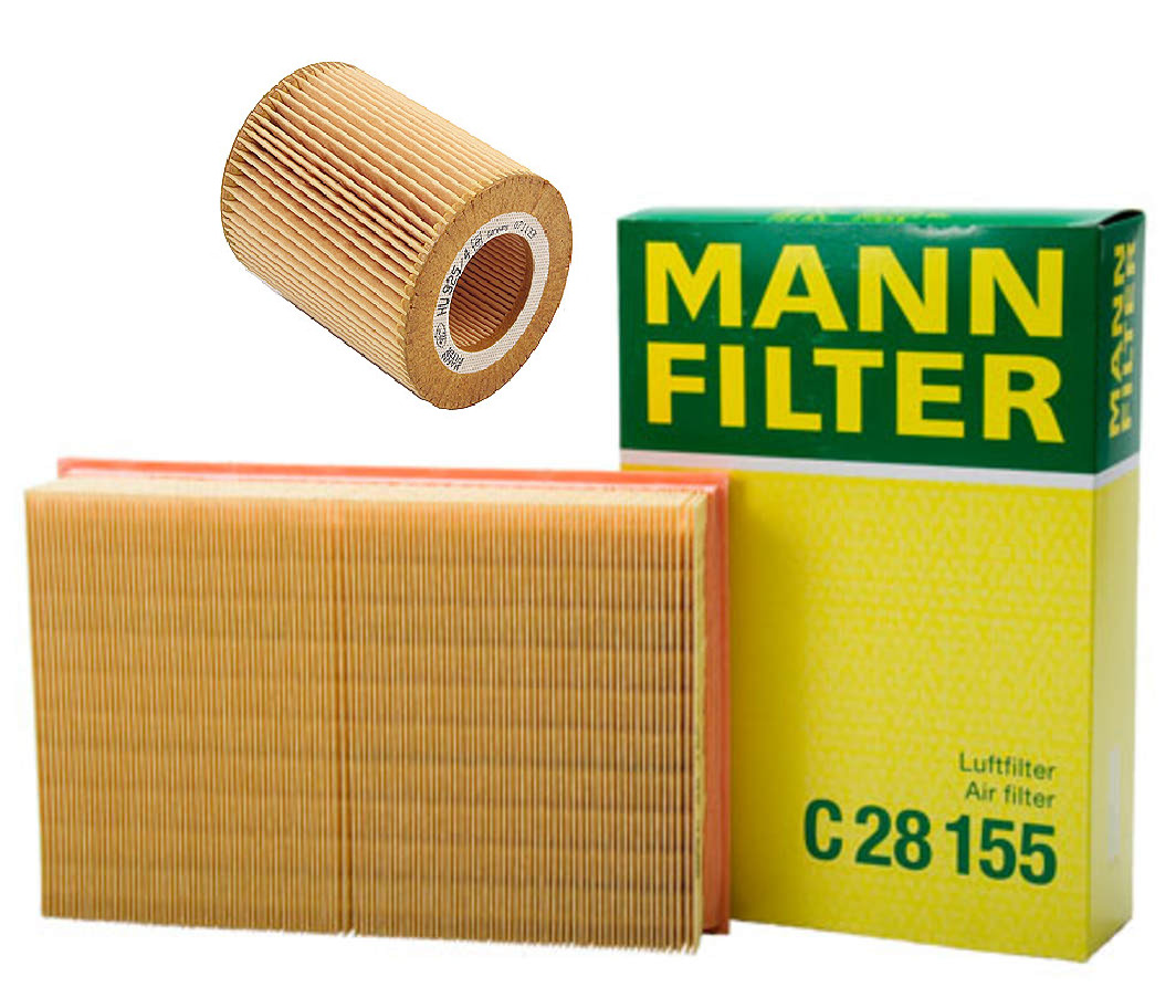 OEM Engine Air Filter Oil Filter Kit Mann-Filter for Land Rover LR2 3.2L 08-12
