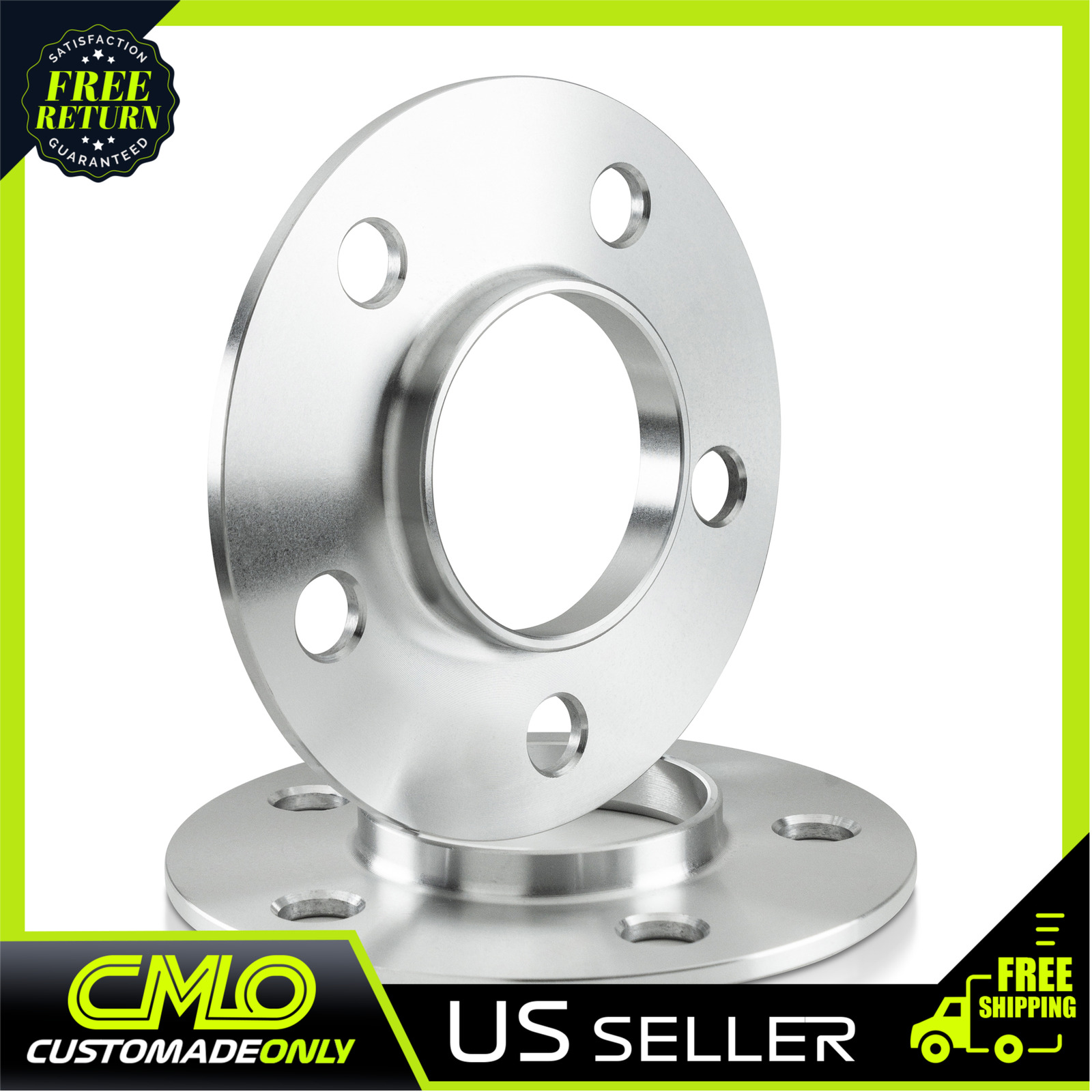 2pc 5mm Hubcentric Wheel Spacers 5x114.3 66.1mm Hub to 73.1mm Wheel 3/16\