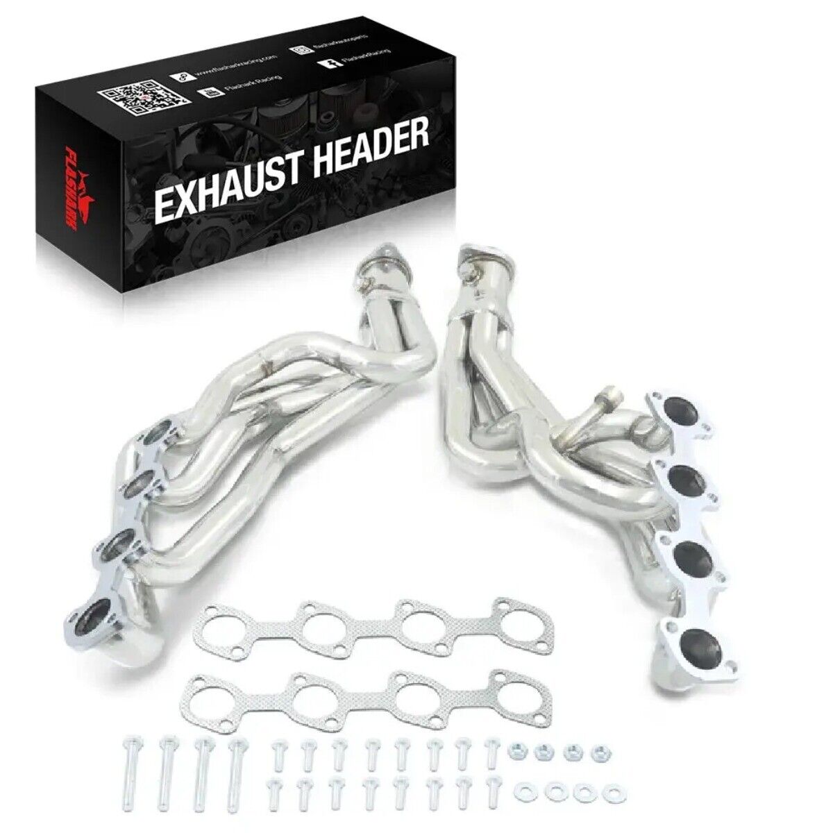 Flashark Exhaust Headers Fit 96-04 Ford Mustang Gt 4.6L V8 Stainless Steel NEW