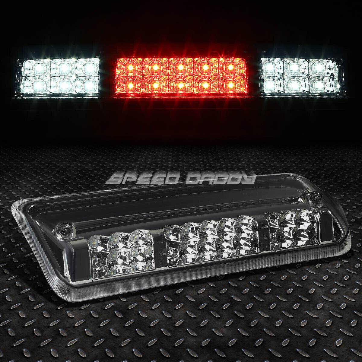 [2-ROW LED]FOR 04-08 F150 MARK LT THIRD 3RD TAIL BRAKE LIGHT CARGO LAMP SMOKED
