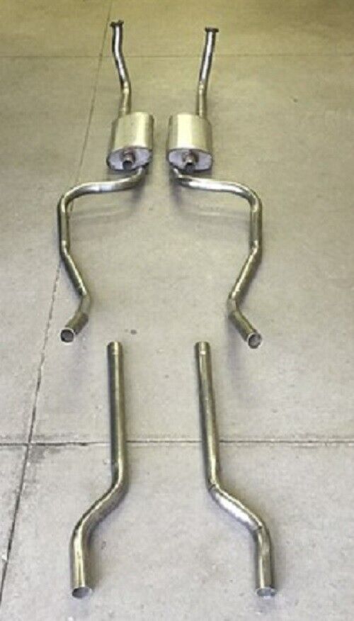 1955 FORD THUNDERBIRD DUAL EXHAUST SYSTEM, STAINLESS STEEL NO RESONATORS