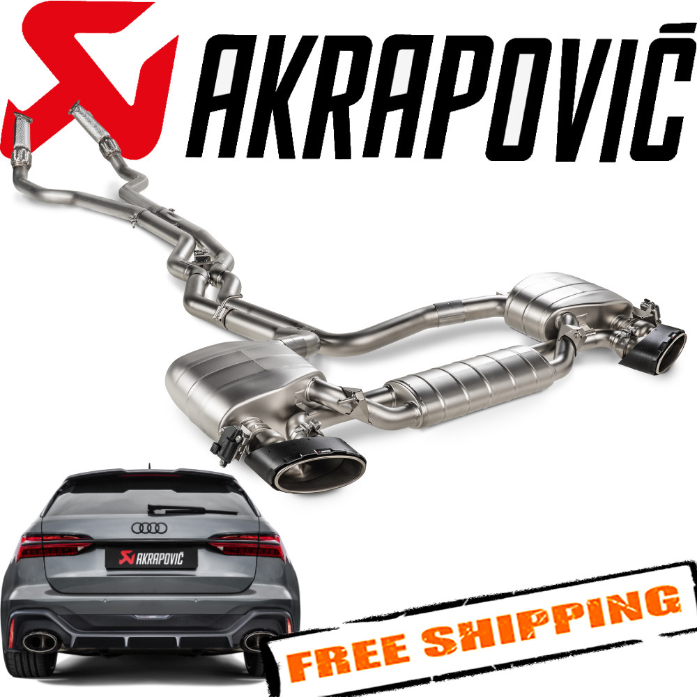 Akrapovic S-AU/TI/15H Titanium Evolution Exhaust for 2020-2024 Audi RS6 Avant C8