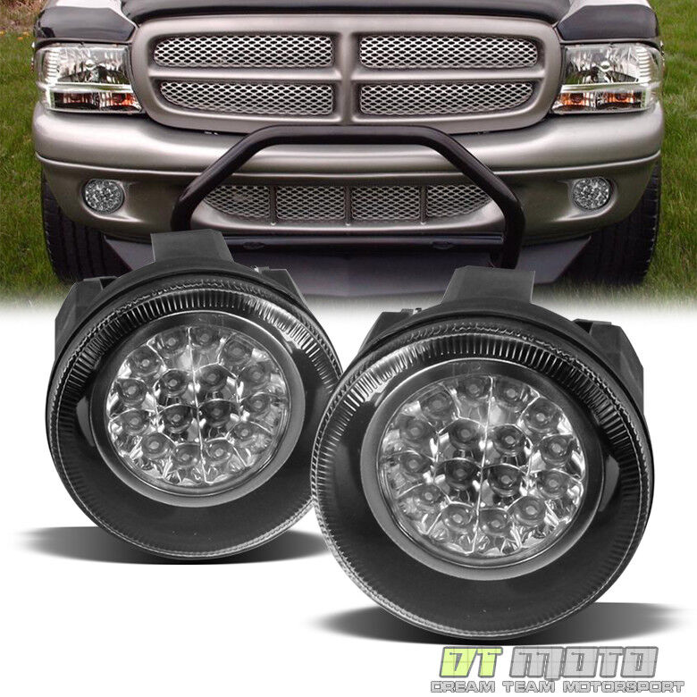2001-2004 Dodge Dakota 01-03 Durango Hyper LED Bumper Fog Lights Lamps w/Switch