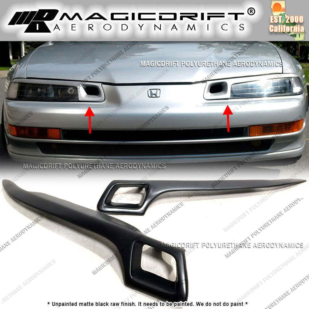 For 92-96 Honda Prelude BB4 bb1 JDM Hiro Style Headlight Air Vents Duct Intake