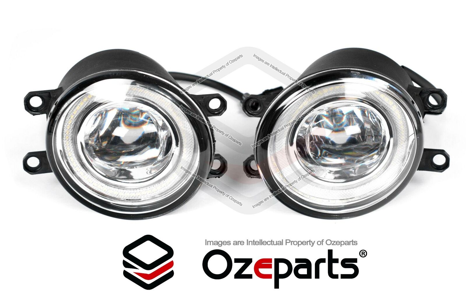 Set Pair LH+RH LED Fog Light Lamp Halo Ring For Toyota Aurion GSV40 GSV50 06~17