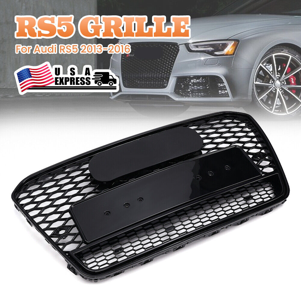For AUDI A5 S5 RS5 Front bumper black mesh Grill grille 2013-2016 US STOCK