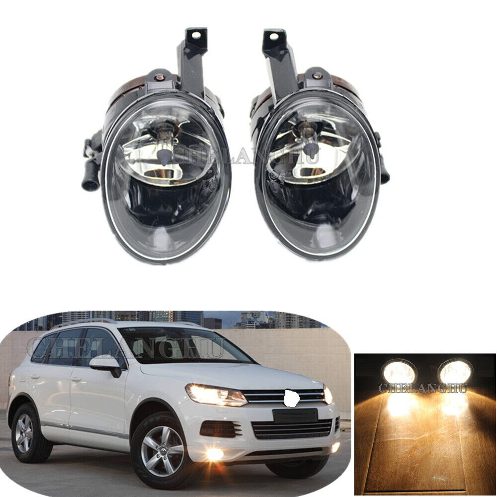 2Pcs Fog Lamp Light Halogen Bulb For VW Touareg 2010-2014 7P6941699 7P6941700