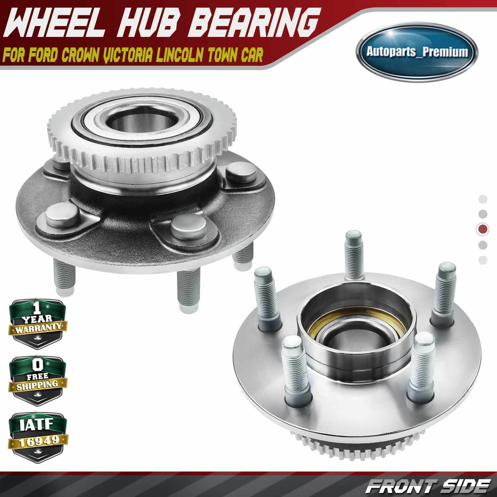 2x Front  Wheel Bearing & Hub Assembly for Ford Crown Victoria Lincoln Town Car