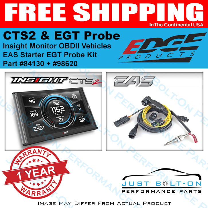 Edge PACKAGE DEAL 84130 Insight CTS2 Monitor & EAS Starter EGT Probe Kit 98620