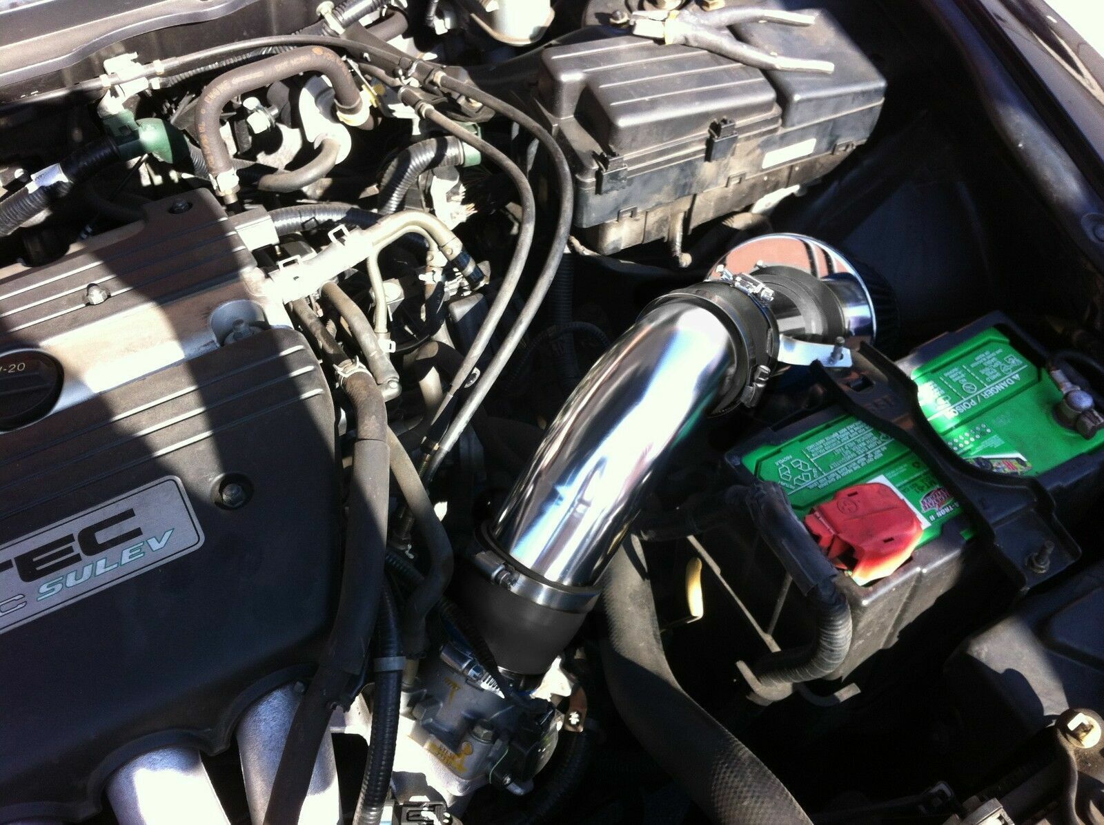 Short Ram Air Intake Kit + BLACK Filter for 03-06 Acura TSX / Honda Accord 2.4L