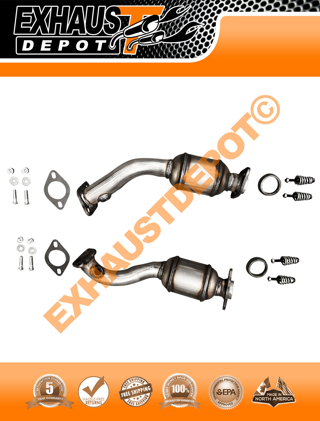 2005-2007 CADILLAC STS 3.6L DIRECT-FIT D/S & P/S CATALYTIC CONVERTERS