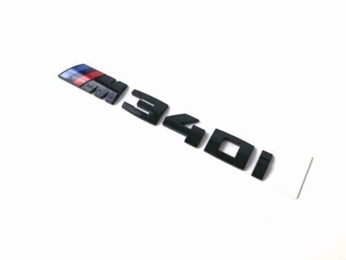 Gloss Black Style 3 M340i Badge Rear Trunk Tailgate Emblem Decal Sticker