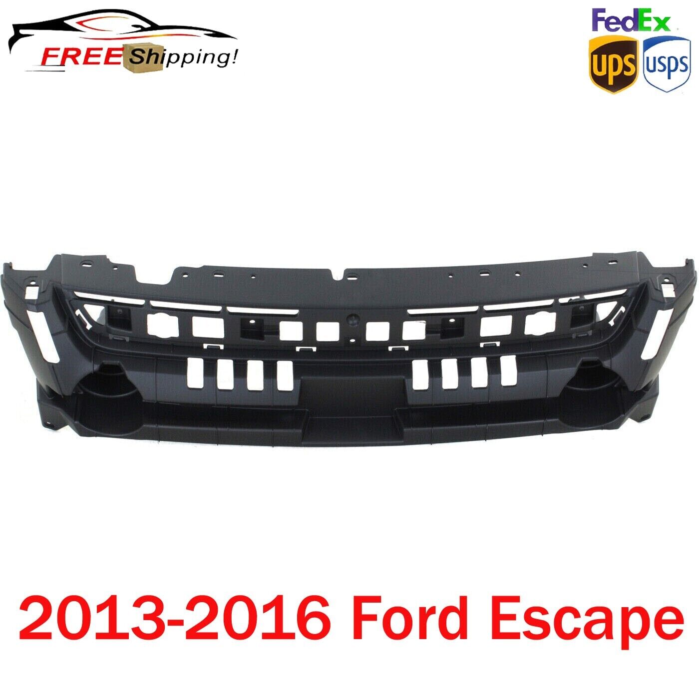 New Header Panel For 2013-2016 Ford Escape Grille Mounting Panel Plastic Black