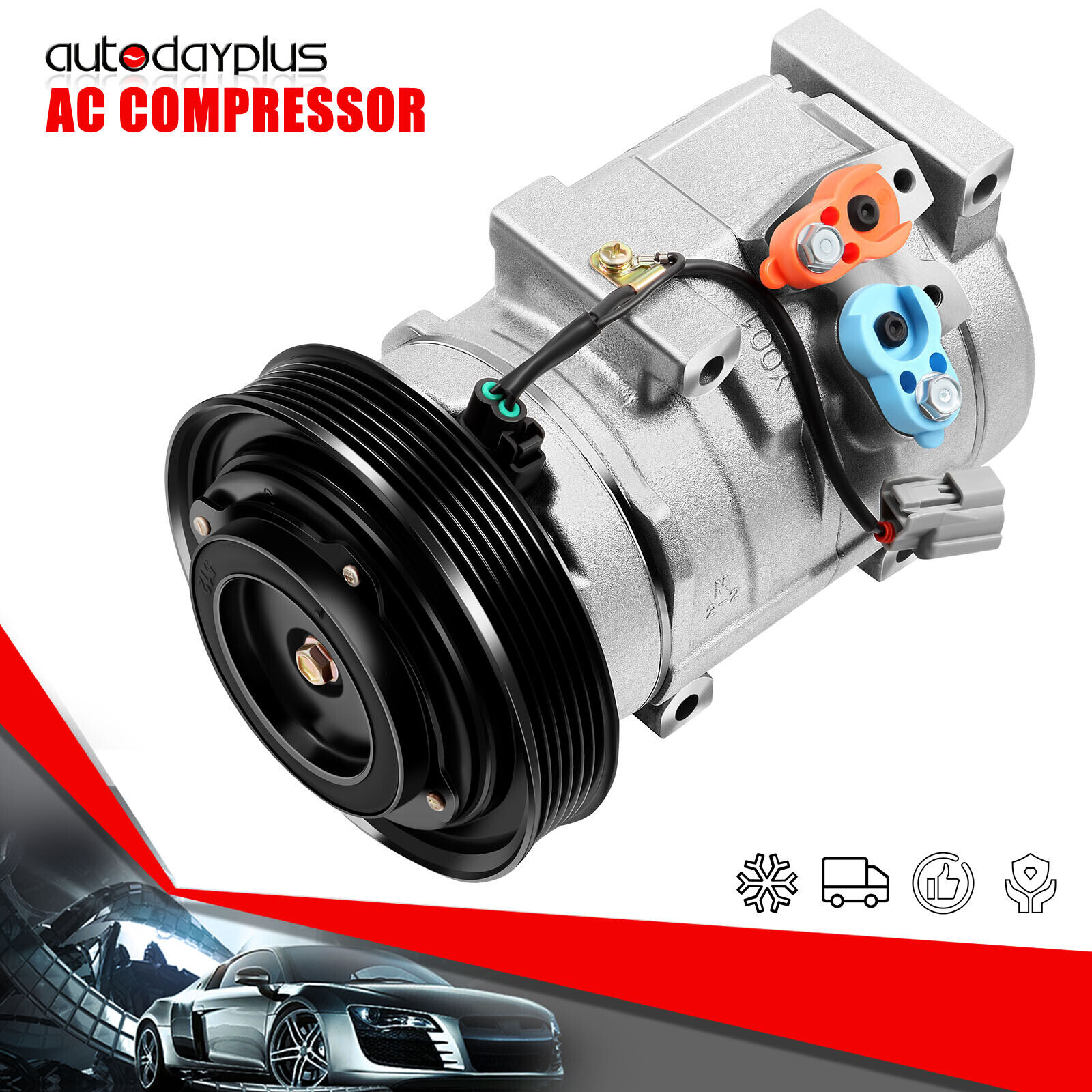 A/C Compressor For Honda Accord 3.0L Acura 3.5L 2003 2004 2005 2006 2007 98327