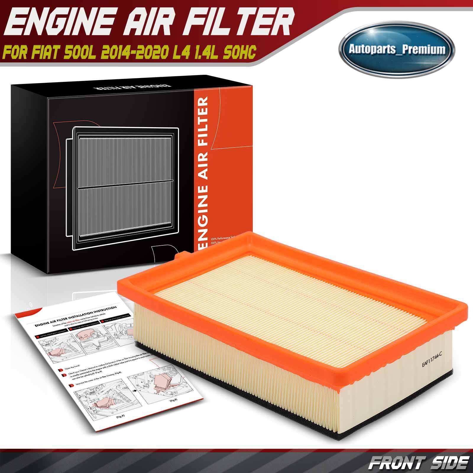 Engine Air Filter for Fiat 500L 2014 2015 2016-2020 L4 1.4L SOHC Flexible Panel