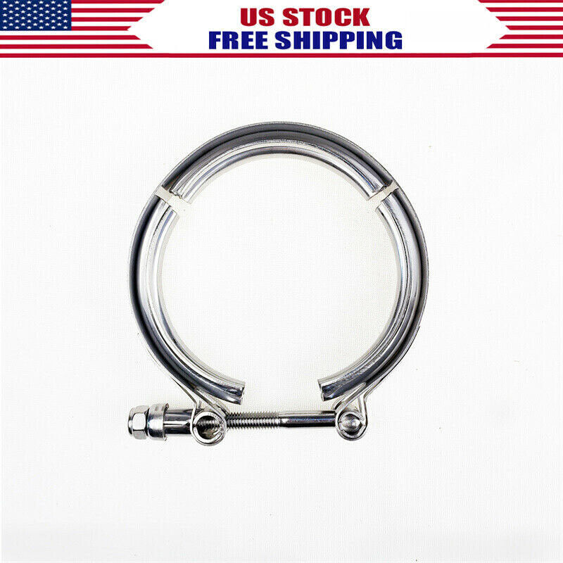 3'' Stainless Steel V-Band Clamp for Turbo Downpipe Exhaust Pipe 3 inch