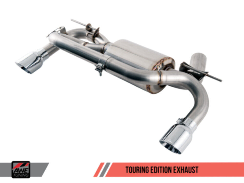 AWE Tuning Touring Edition Axle-Back Exhaust Diamond Black Tips for BMW F3X 340i