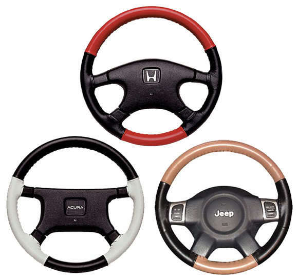 Nissan 2 Tone Leather Steering Wheel Cover Wheelskins Custom Fit & Colors