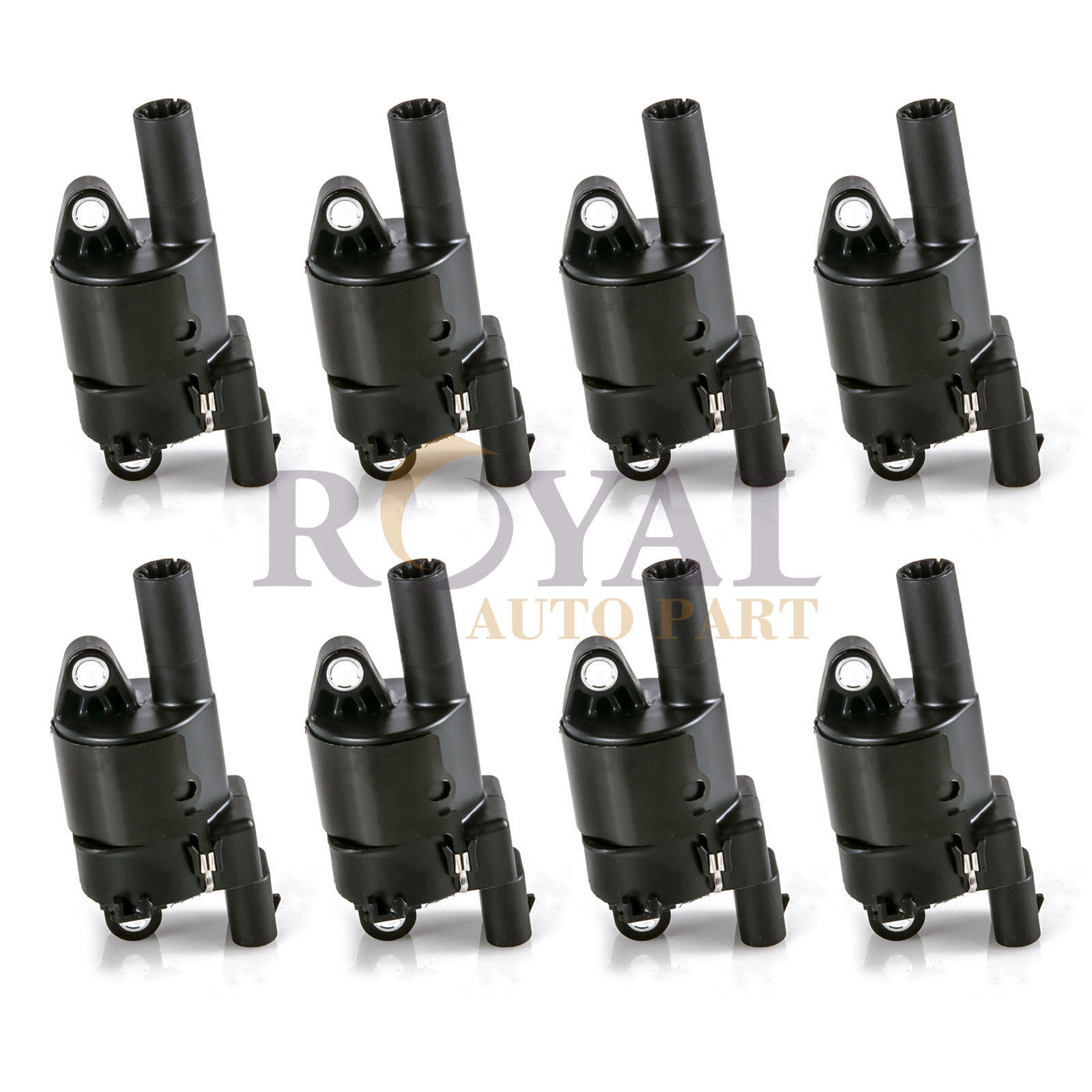 8 UF414 Round Ignition Coil Pack for Chevy Silverado 1500 Impala Tahoe GMC