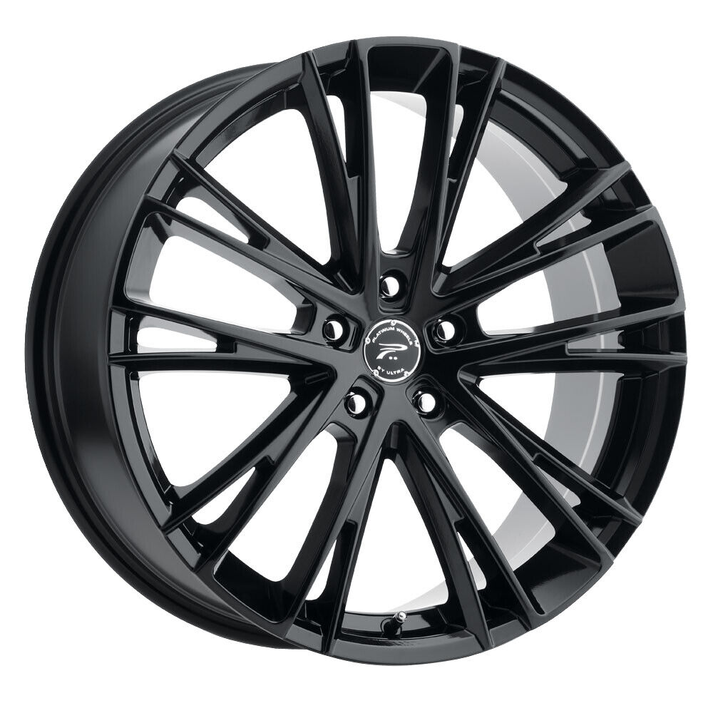 PLATINUM 458BK Prophecy 17X8 5X108 ET+40 Gloss Black with Clear-Coat (Qty of 1)