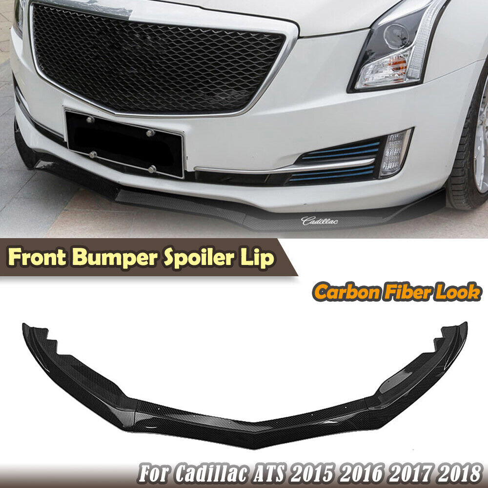 Car Front Bumper Lip Spoiler Splitter Cover Trim For Cadillac ATS 2015-2018 2016