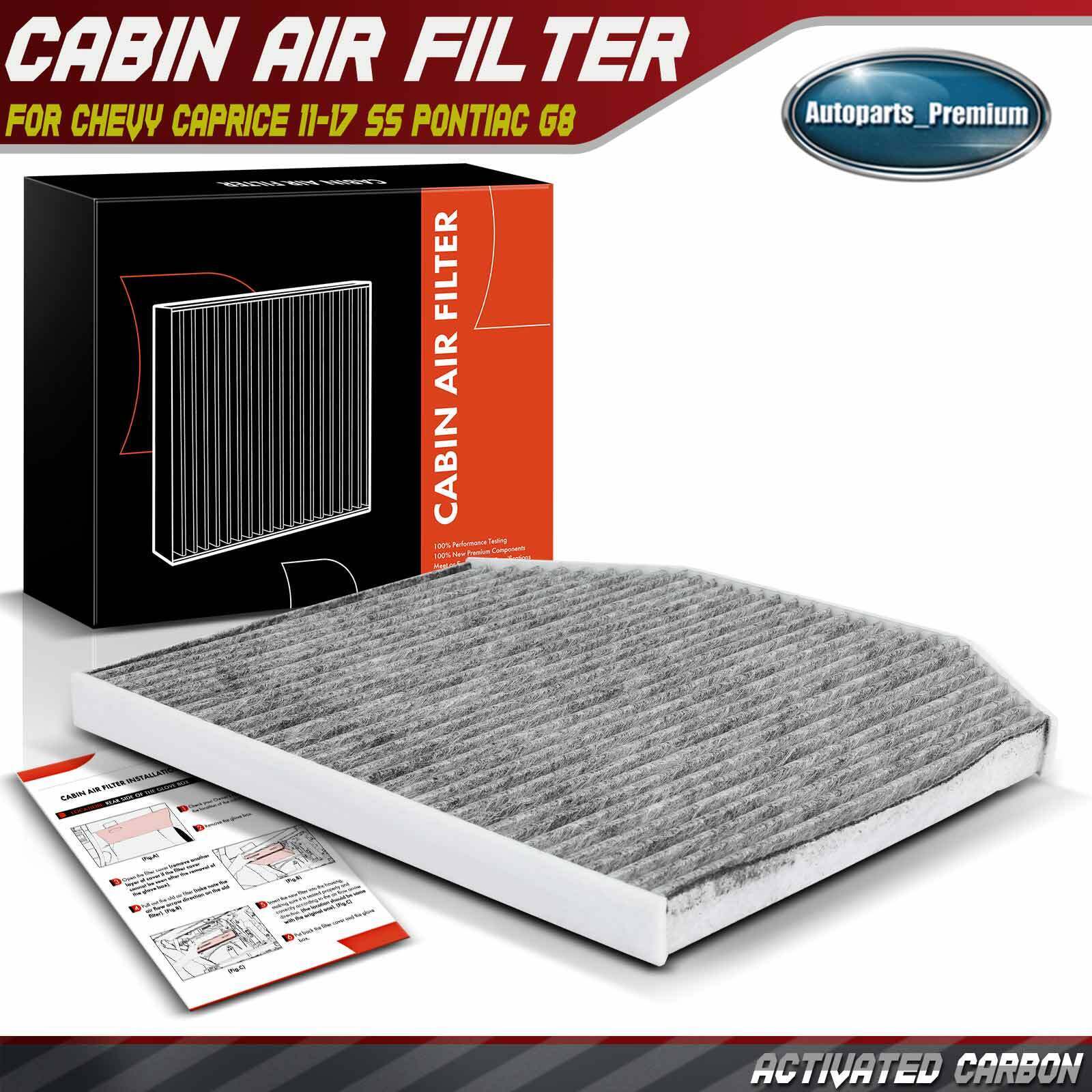 Activated Carbon Cabin Air Filter for Chevrolet Caprice 2011-2017 SS Pontiac G8