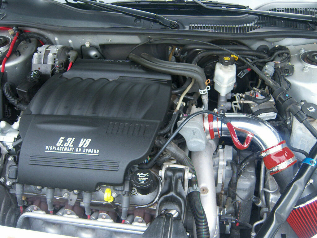 BCP RED 2006-2009 Impala SS Monte Carlo 5.3L V8 Short Ram Air Intake Kit+Filter