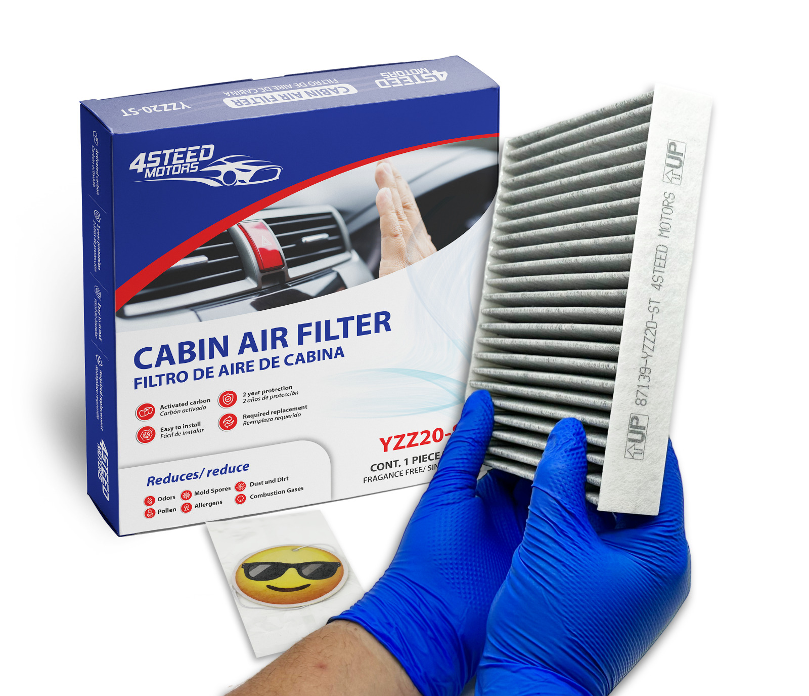 4STEED MOTORS CABIN ACTIVATED CARBON AIR FILTER OE# 87139-YZZ20 Fits COROLLA 🔥.