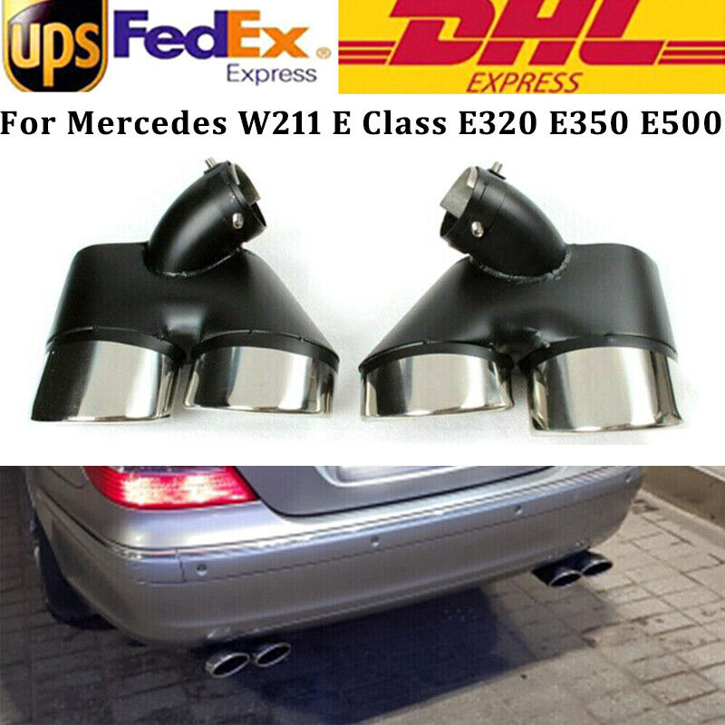 For Mercedes AMG W211 E Class E320 E350 E500 E63 Car Exhaust Muffler Pipe Tips