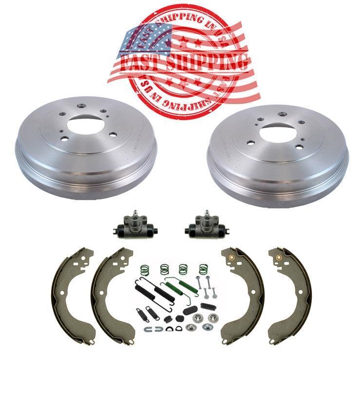Rear Drums Brake Shoes Wheel Cylinders & Hardware for 2009-2014 Nissan Cube