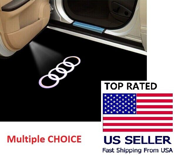 For AUDI Door Logo Lights LED Laser Ghost Shadow Projector Courtesy S3 6 R8 Q7 A