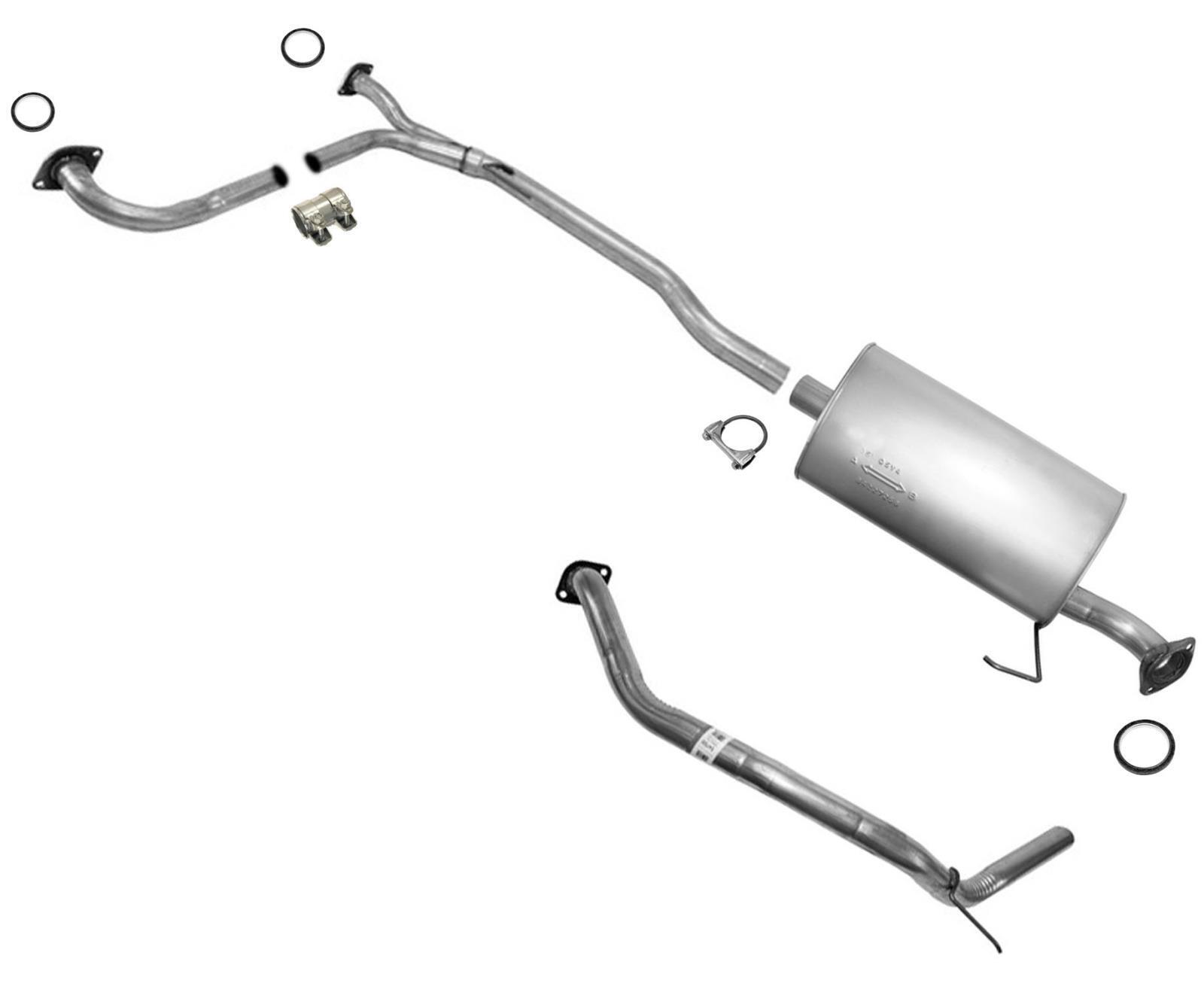 A/P Brand Exhaust System Muffler and Pipes Fits 2004-2006 Nissan Titan 5.6L