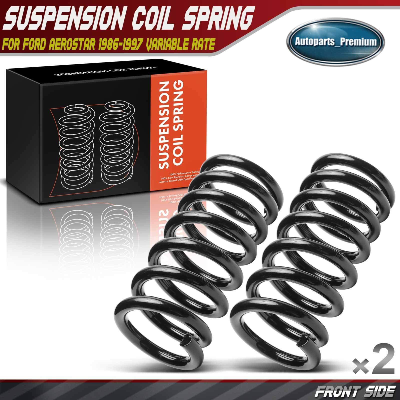 2x Front Left & Right Side Coil Spring for Ford Aerostar 1986-1997 Variable Rate