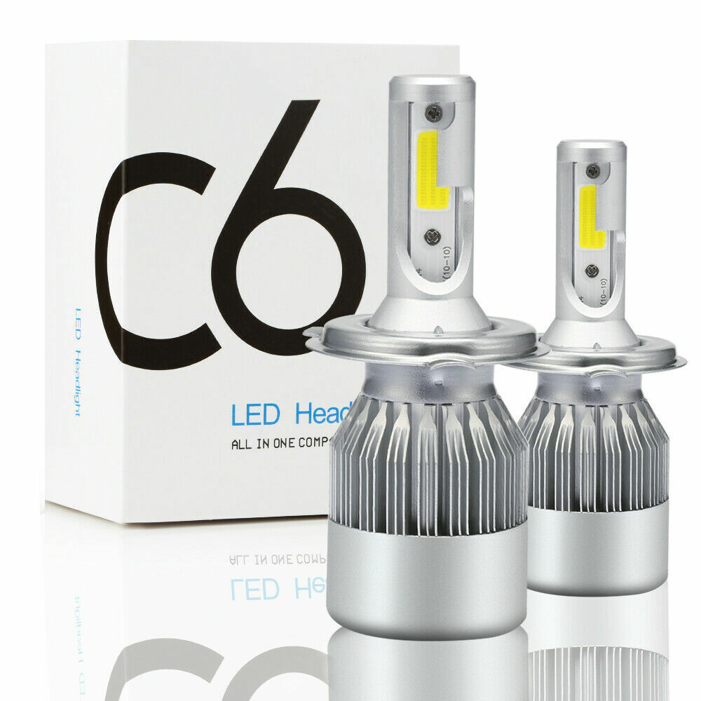H4 9003 LED Headlight Bulbs Car & Truck High Low Dual Beam Kit 6000K White